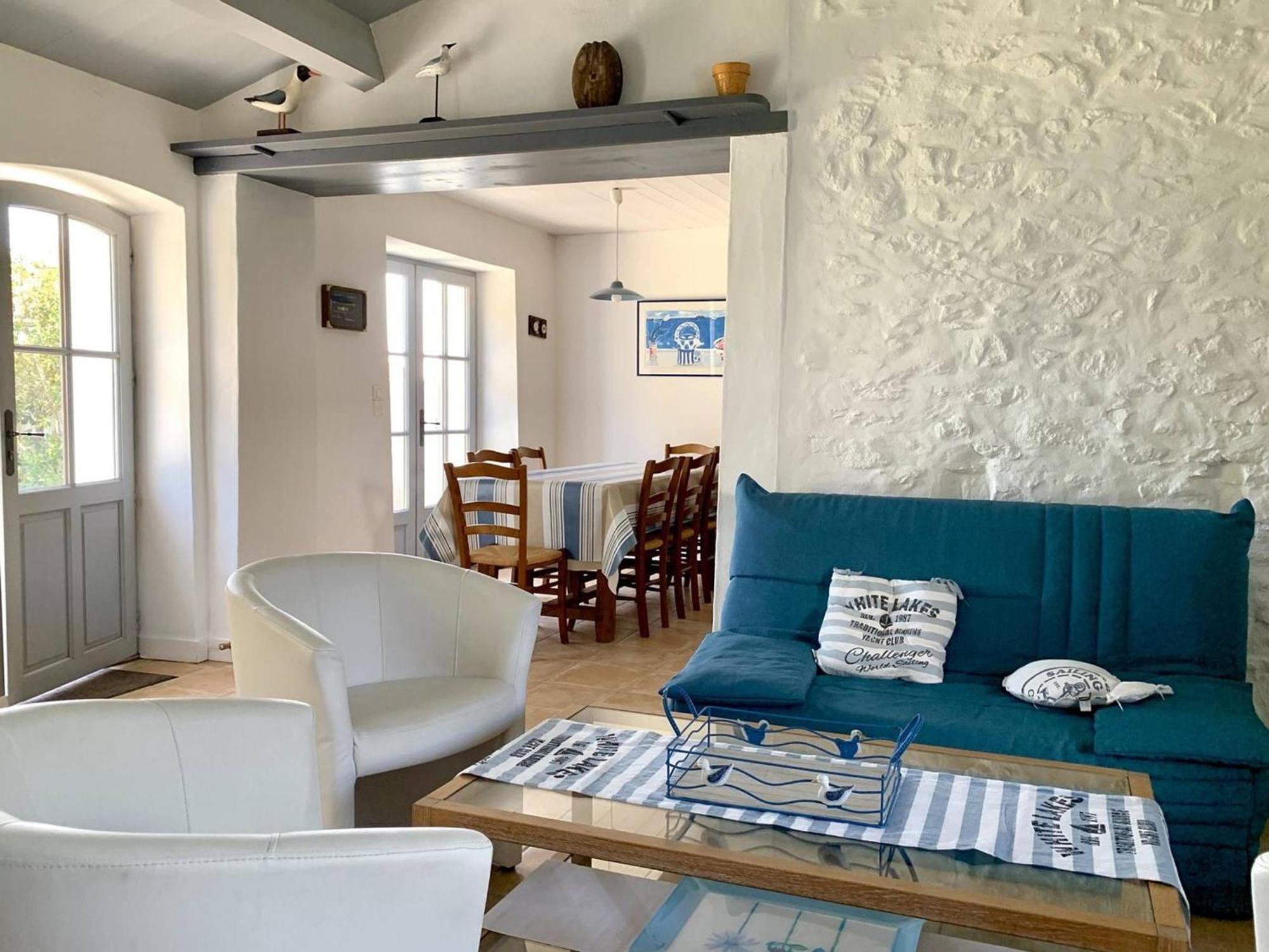 Maison Renovee Pres Plage, 6 Couchages, Terrasse, Bbq, Parking, Internet Inclus - Fr-1-224B-588 Ноармутие-ан-л'Ил Екстериор снимка